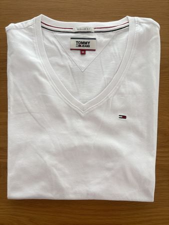 Maglietta Tommy Jeans bianca taglia M regular fit