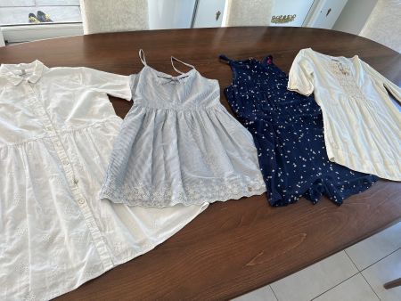 Sommerkleider- 3x Kleider & 1x Jumpsuit - 4 Stck. Gr. L