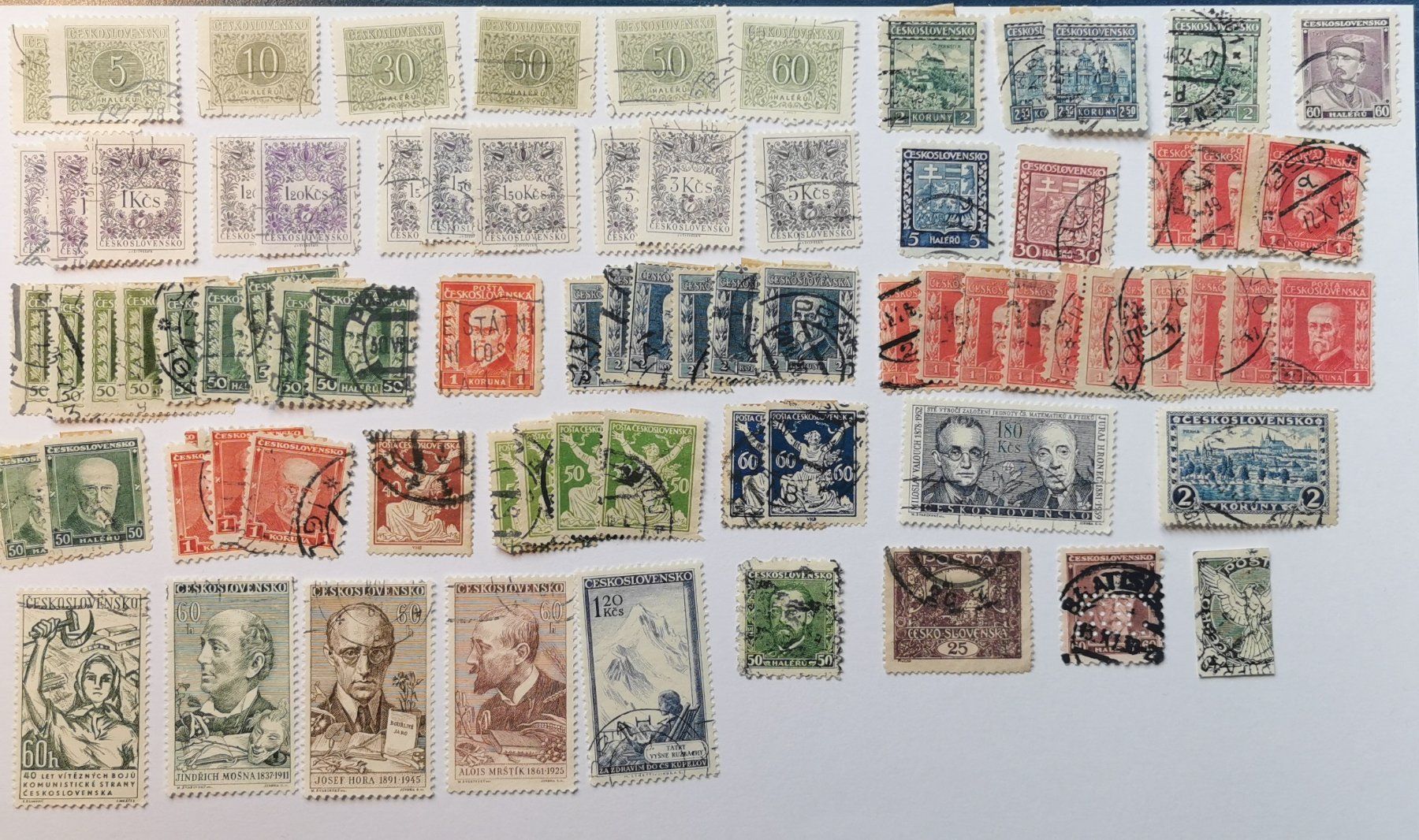 Tous les timbres: Tschechoslowakei ab 1918 – D'occasion à Aadorf par Chnorli-Furz