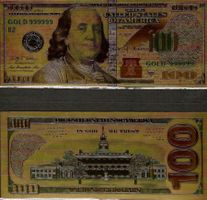 USA - ESTADOS UNIDOS - 100 DOLLAR 2009 A - GOLDENE BANKNOTE