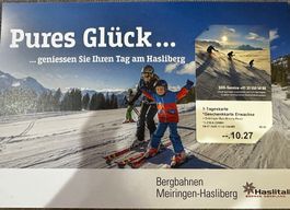 1-Tageskarte Bergbahnen Meiringen-Hasliberg
