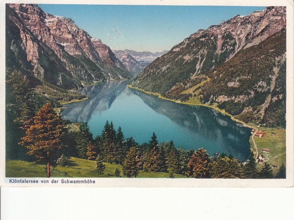 Ansichtskarten: Klöntalersee 1934 – Gebraucht aus Bürglen TG von StampGraf