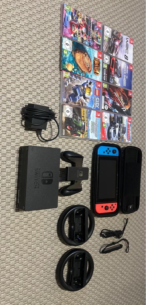 Nintendo Console: Nintendo Switch 1, Mario Wheel, Spiele – Usato da Solothurn venduto da Bobesch08 1