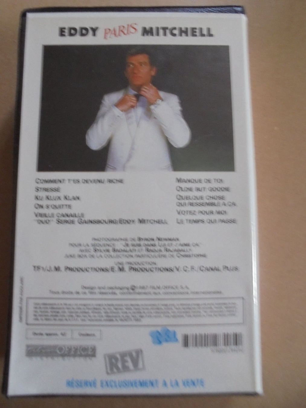 Alle VHS: Eddy MITCHELL " Paris " VHS France 1987 – Gebraucht aus Crissier von Promopost 1