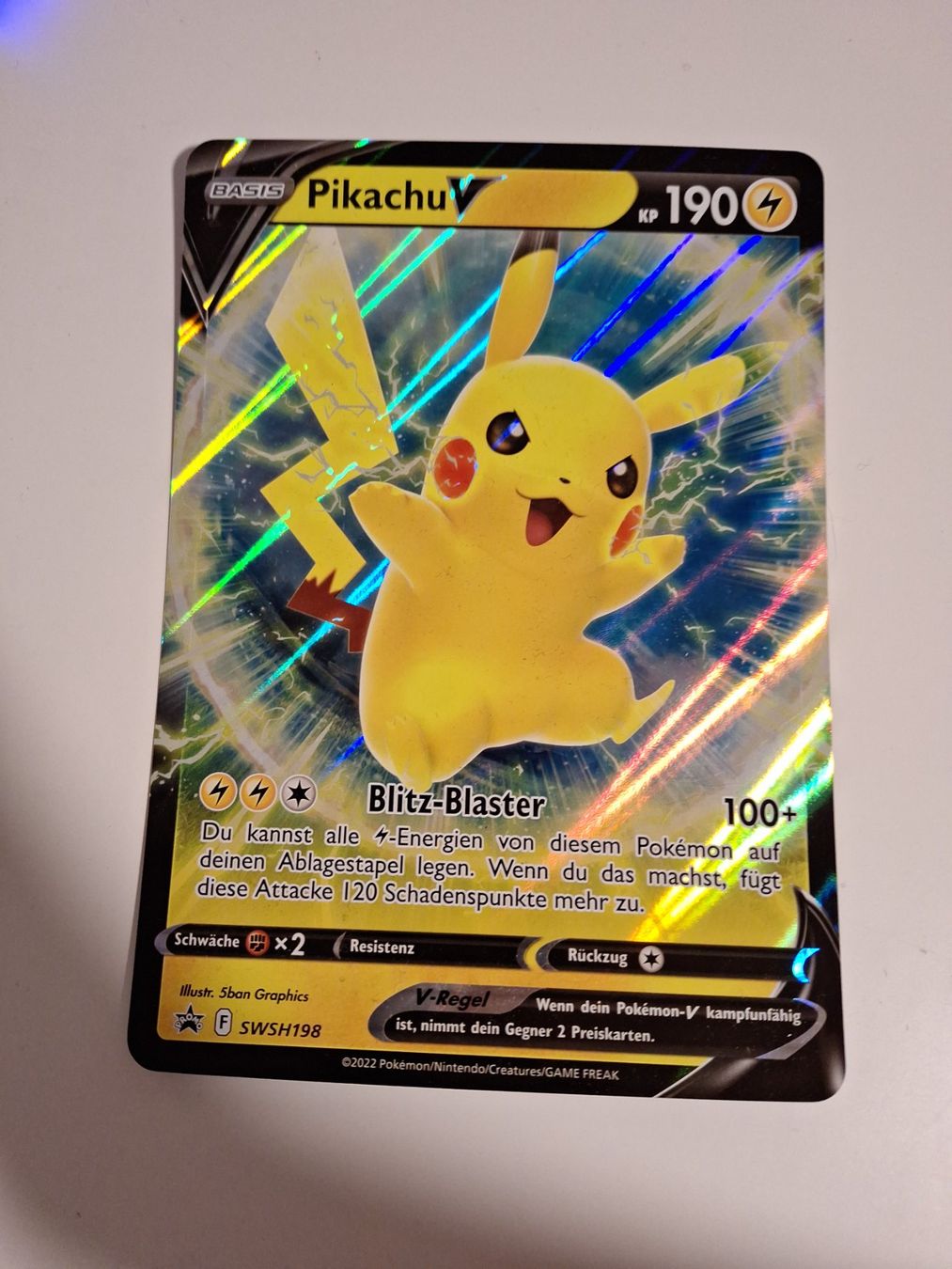 Karten: Pikachu V - JUMBO Size Karte – Gebraucht aus Altstätten SG von GGsGameshop