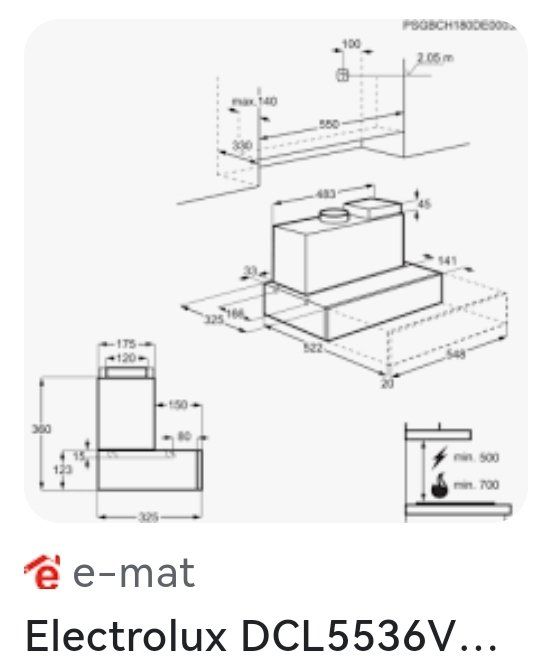 Electrolux Dampfabzug: Dampfabzug Electrolux DCL5536VI – Gebraucht aus Sempach von  5