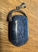 Stein Silber Anhänger, 925 Sterling Silber. Edelstein