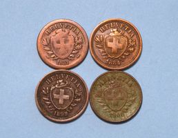 4 x 1 Rappen