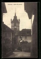 AK Estavayer, Eglise St-Laurent, 1917