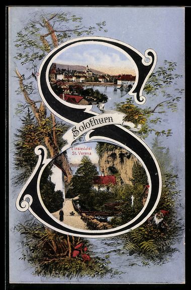 Cartes postales: Solothurn, Ortsansicht, Einsiedelei St V – D'occasion à Berlin par bartko-reher