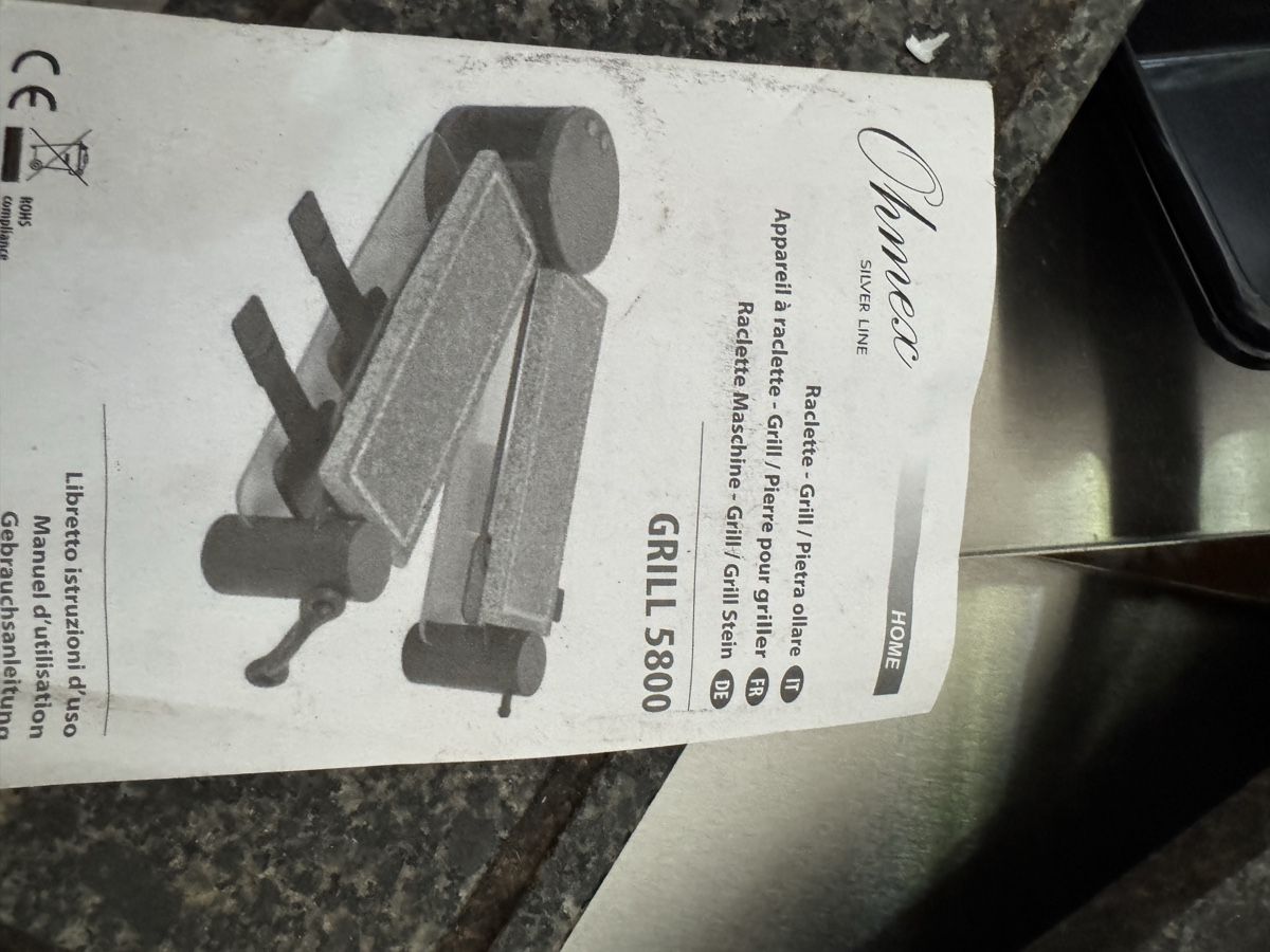 Ohmex Elettrodomestici da cucina: Ohmex | Raclette Ofen & Tischgrill | Steinplatte |  – Usato da Arlesheim venduto da Eli_77 7