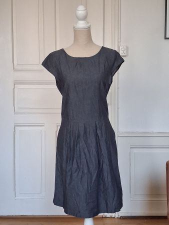 Sommer Kleid dunkelblau Denim Optik Opus Gr. 40