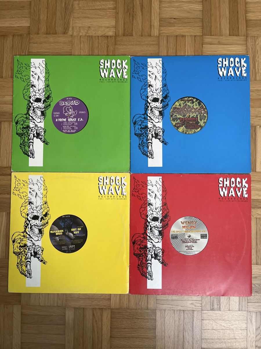 Dischi in vinile: 13er Schockwave Recordings Hardcore Vinyl-Set – Usato da Wangen b. Olten venduto da break72 3