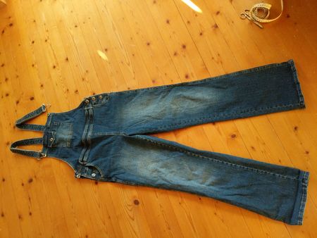 Latzhose Deerberg Jeans blau Grösse 36 gebraucht