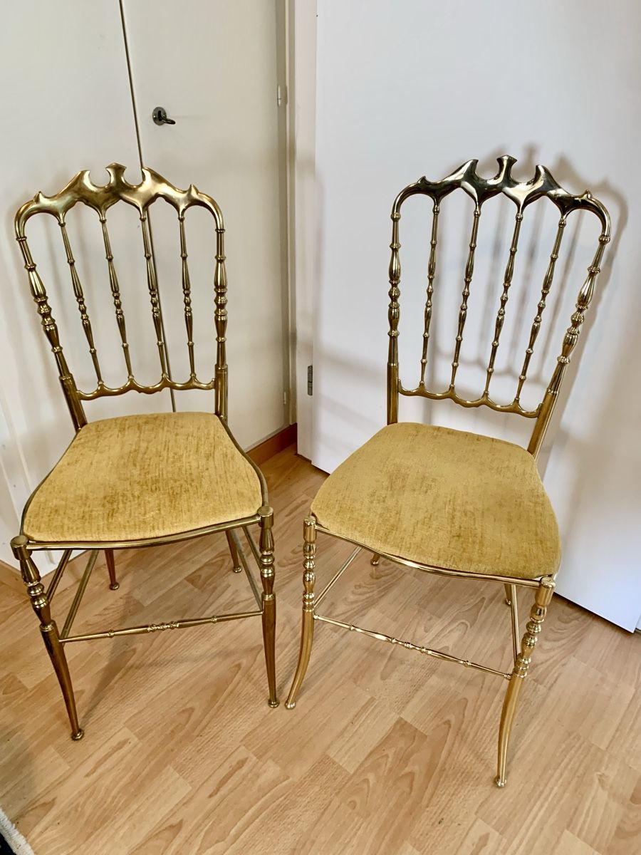 Chaises: 2 exklusive tolle Messing Stühle, – D'occasion à Wallisellen par Died 5