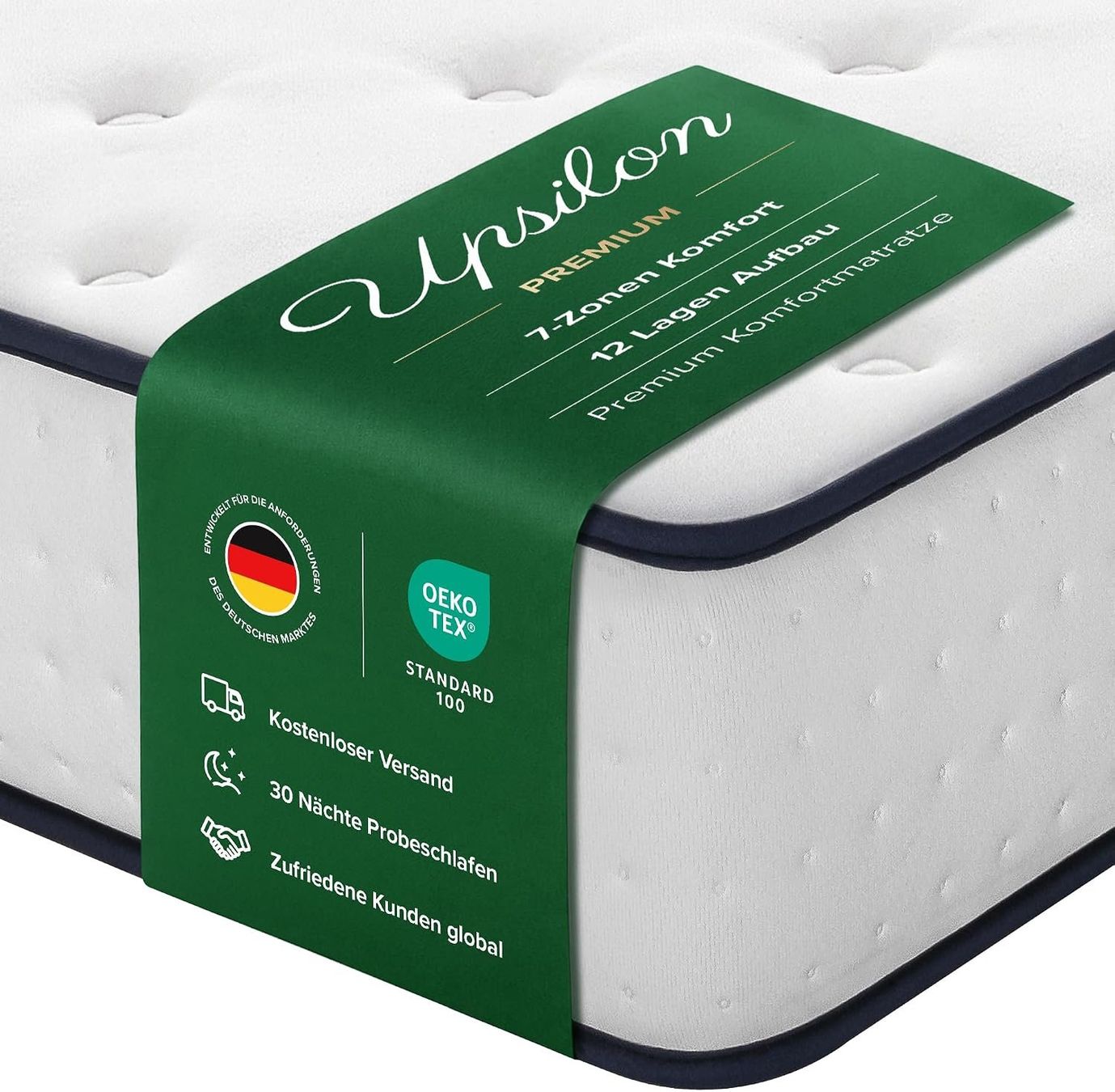 Matratzen: Matratze 180x200 cm 30 cm Höhe – Neu und originalverpackt aus Schaffhausen von Helvetiqo