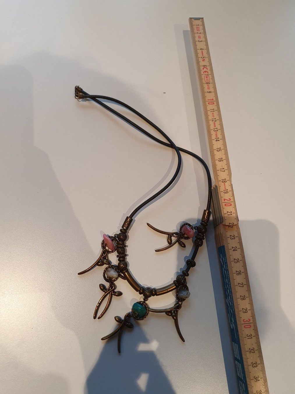 Catenine: Kette Messing, bunte Perlen Modeschmuck – Usato da Heinrichswil venduto da sabi2809 1