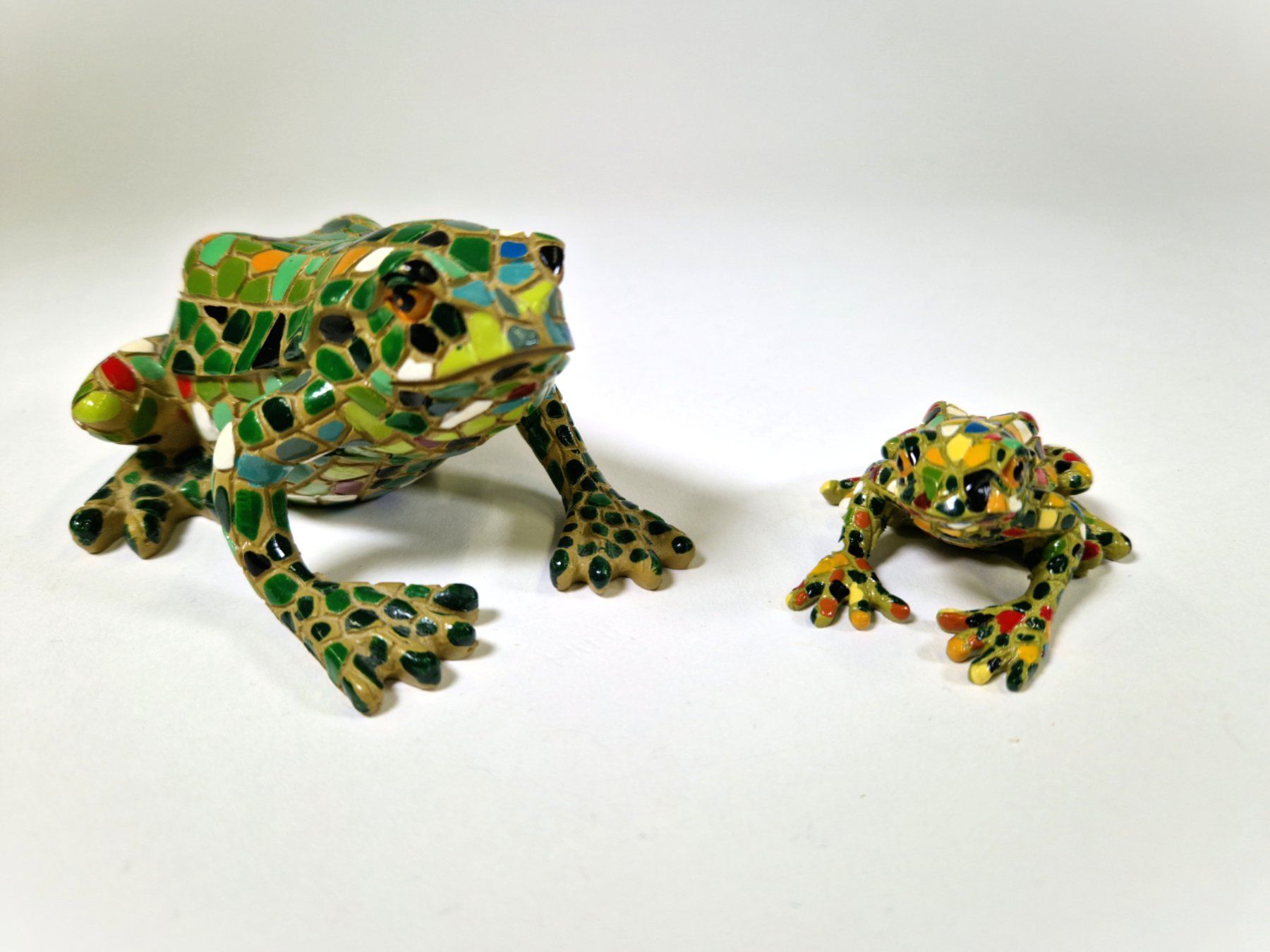Statuette: Mosaik Keramik Frösche – Usato da Zollikofen venduto da Restwert_Zollikofen 1