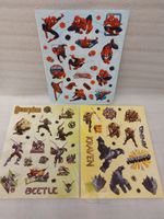 3x MARVEL Serie Aufkleber - Seite A4 - Frs 1