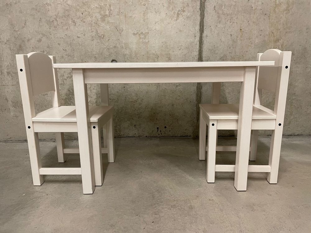 Kindertisch Und Sthle Weiss