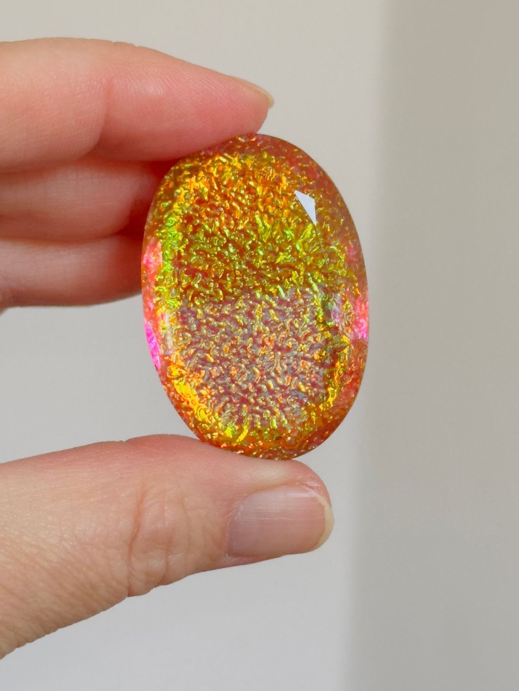 Pietre preziose: Lab. Monarch fire opal 142.75 Ct Certified – Nuovo e nell'imballaggio originale da Genève venduto da AWWA 7