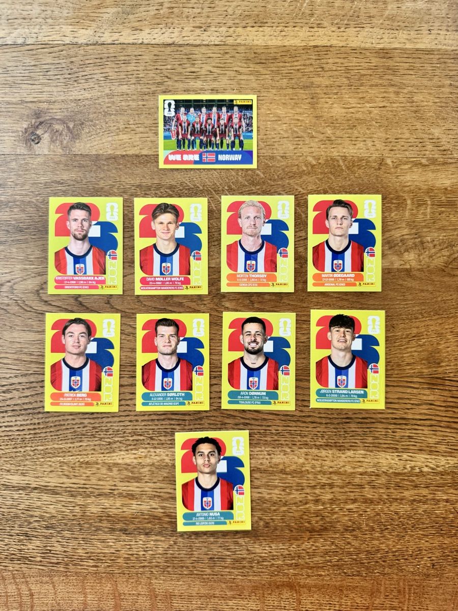 Panini Carte collezionabili: Panini WM 2026 Sticker Norwegen  – Nuovo (secondo la descrizione) da Emmenbrücke venduto da Lukee1901