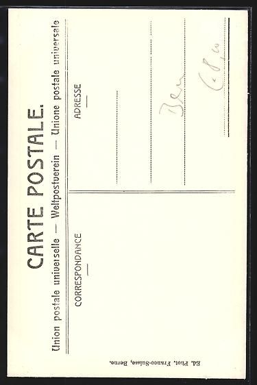 Cartoline postali: AK Unterseen, Wasserpartie mit Kirche – Usato da Berlin venduto da bartko-reher 1