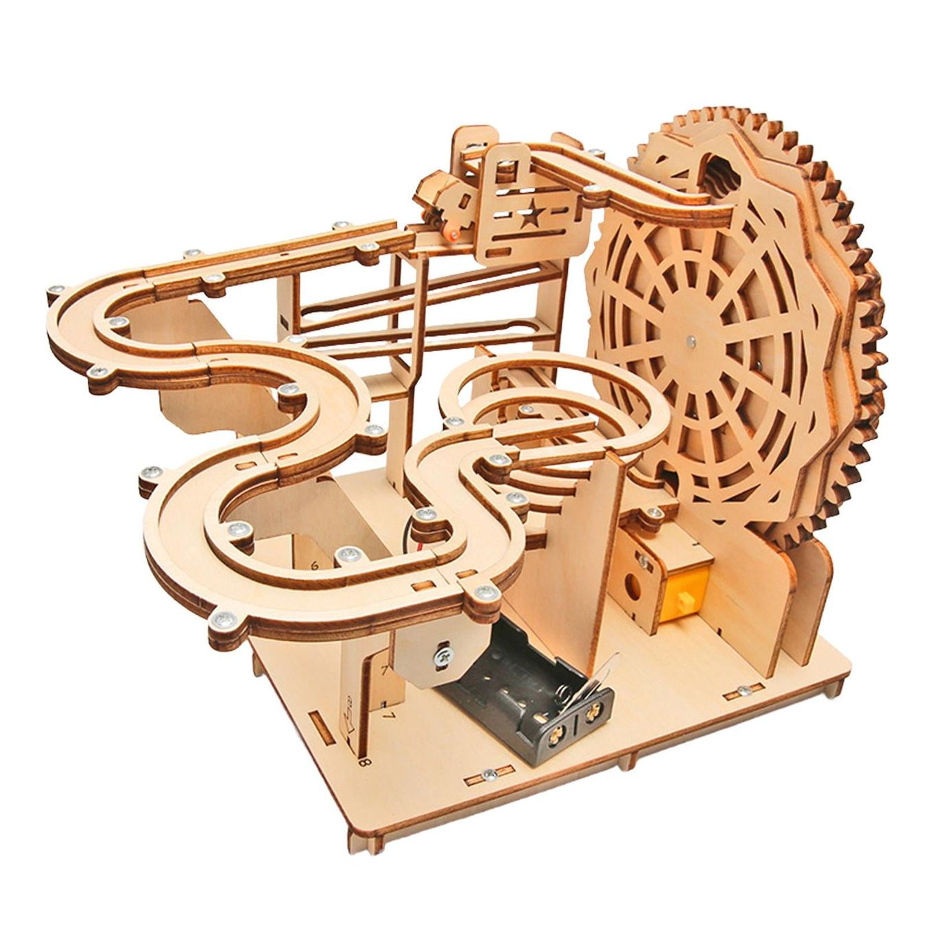 Modellbausätze & Standmodelle: Holzmodell Kugelbahn mit Motor – Neu und originalverpackt aus Wohlen AG von gnabbr