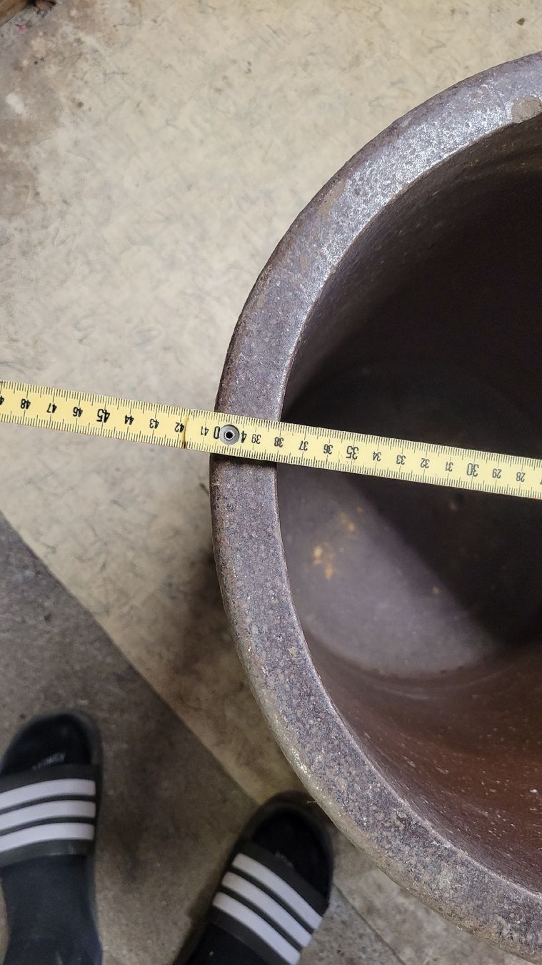 Pentole: Antiker 50L Sauerkraut Stampftopf – Usato da Hindelbank venduto da Stephu1 3