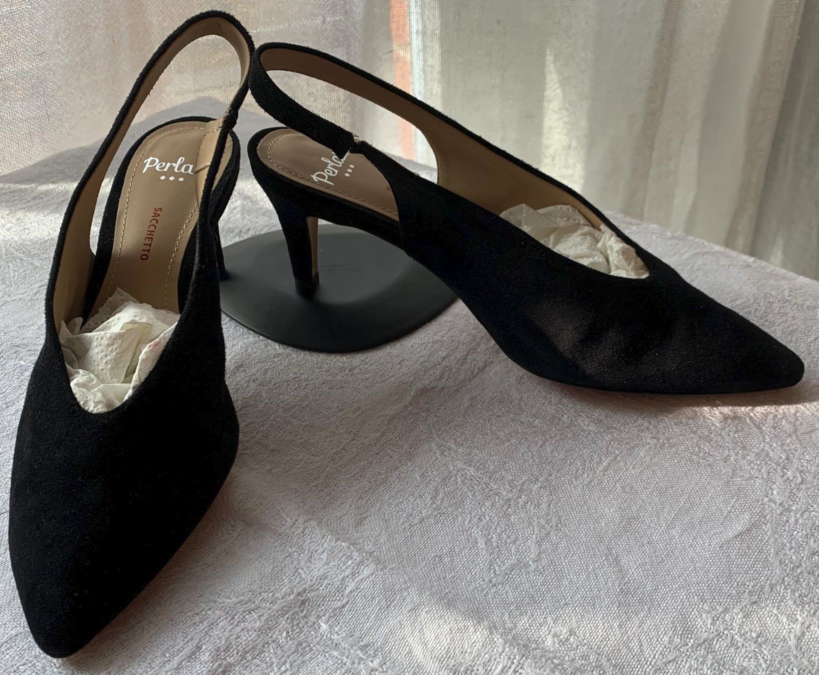 Damenschuhe: Elegante Damenschuhe, Wildleder, Grösse 38 – Gebraucht aus Basel von Klymenes 2