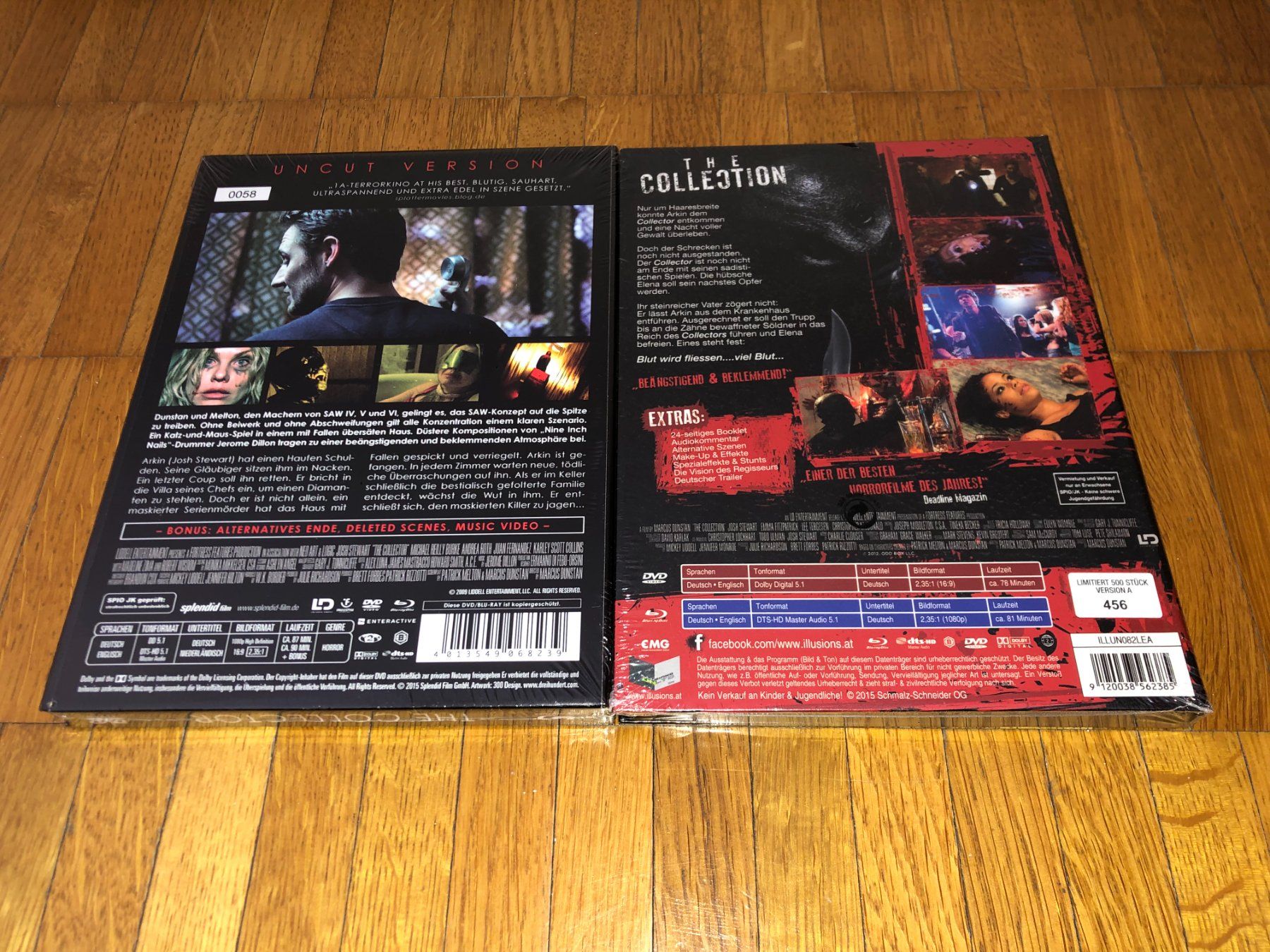 Tutti i DVDs: The Collector 1 & 2 - 2 MEDIABOOKS - UNCUT – Nuovo e nell'imballaggio originale da Basel venduto da havsok 1