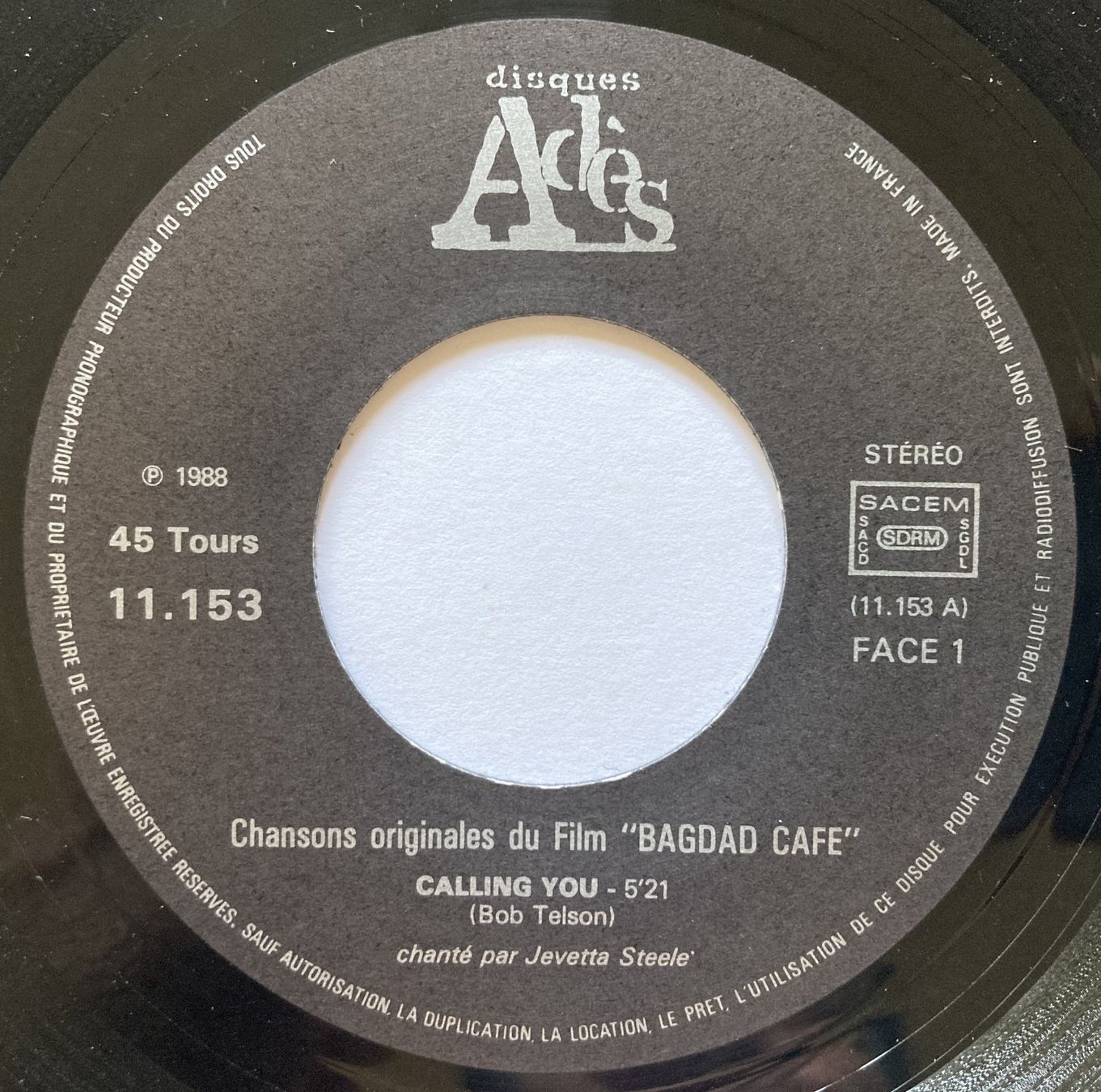 Schallplatten: JEVETTA STEELE - CALLING YOU – Gebraucht aus Bottens von hotter-than-hell 2