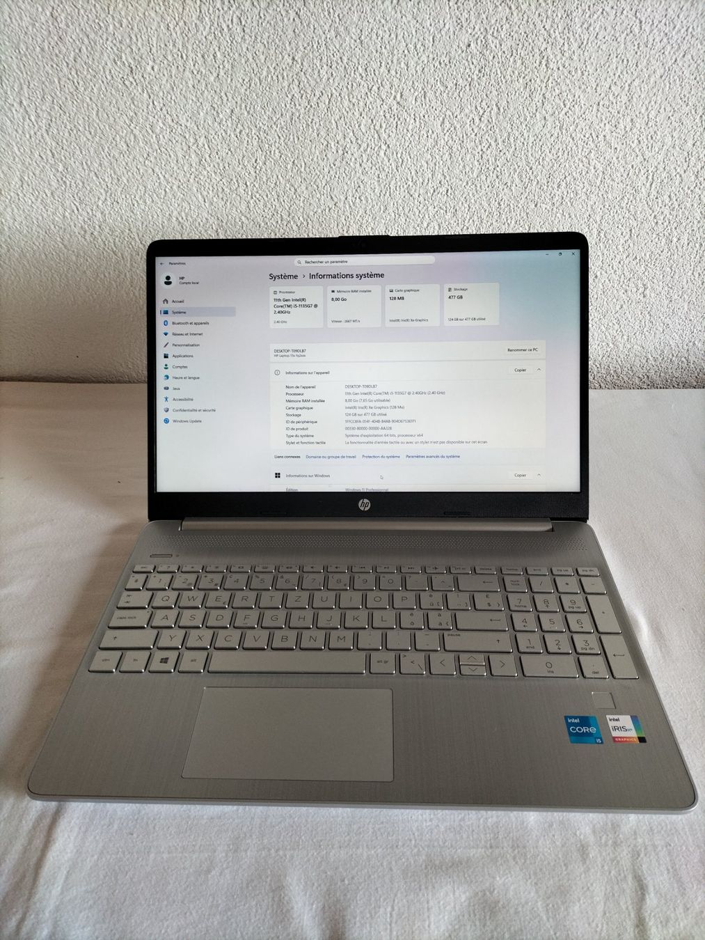 Hewlett Packard Notebook: HP portable - i5 Intel Core - Ram 8 Go - SSD 512 Go – Usato da Essert FR venduto da MyShopTech 1