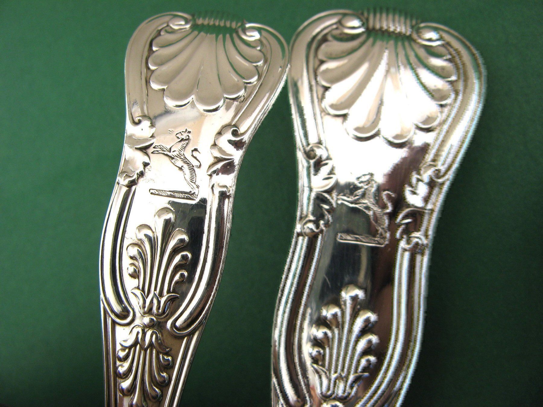 Set di posate: 18 COUVERTS SERVICE KING PATTERN ANGLAIS Vorlegebestecke – Nuovo (secondo la descrizione) da Noville venduto da novar 7
