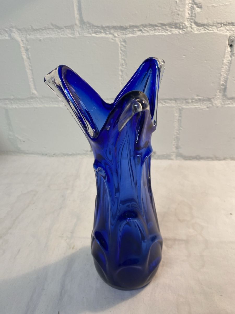 Murano Vasi & Recipienti: Wunderschöne, blaue Murano Glas Vase - ein Blickfang! – Usato da sursee venduto da trilli-tralli 7