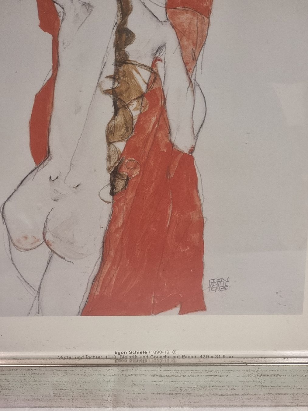 Grafica & Litografie: Egon Schiele Mutter und Tochter, 1913, gerahmtes Bild – Usato da Zürich venduto da Budget-Brocki 1