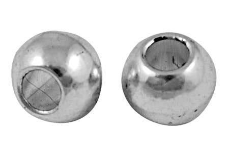 Perlen (unechte): 5 Metallperlen altversilbert 10x8mm – Neu (gemäss Beschreibung) aus Alpnachstad von perlengaby