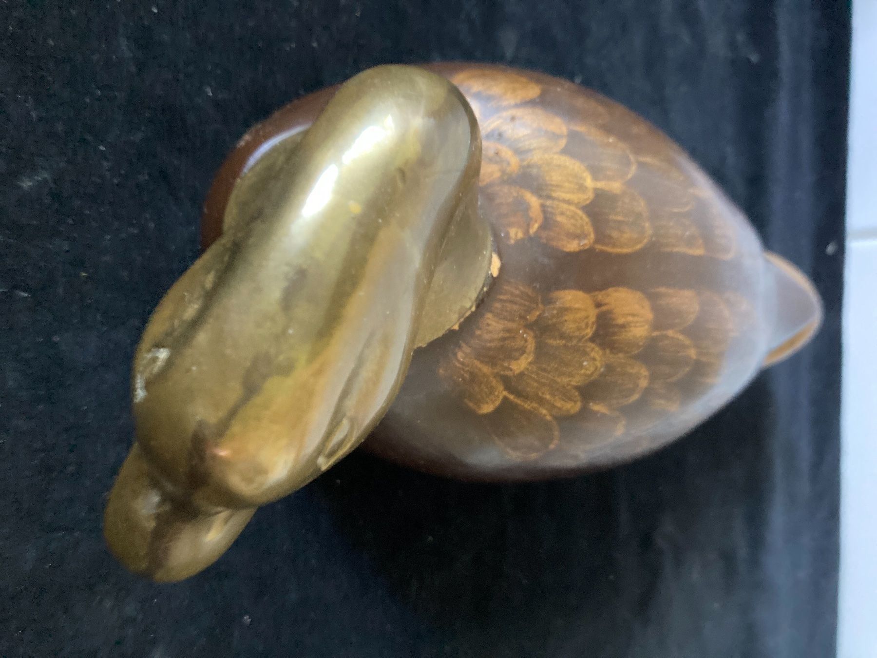 Figuren: Holz - Ente mit Messing-Kopf – Gebraucht aus Zürich von Chaeffeler 2
