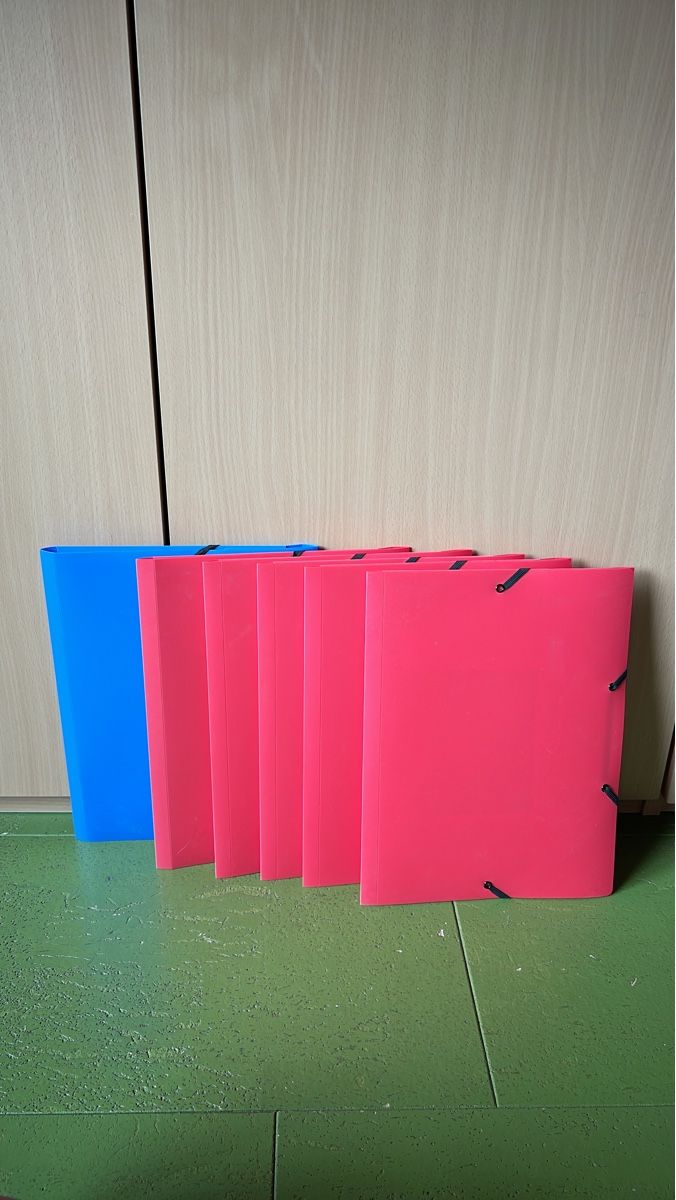 Contenitori & Simili: Blätternäppchen A4, 6 Stück rot & 1 Stück blau – Usato da Fribourg venduto da lili_344