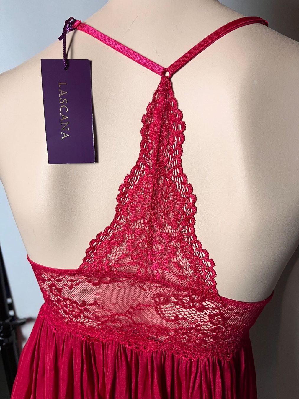 Lascana Altra biancheria intima: LASCANA, Négligée, Grösse 34, Farbe Rot – Nuovo e nell'imballaggio originale da Rudolfstetten venduto da gst_g7xl 4
