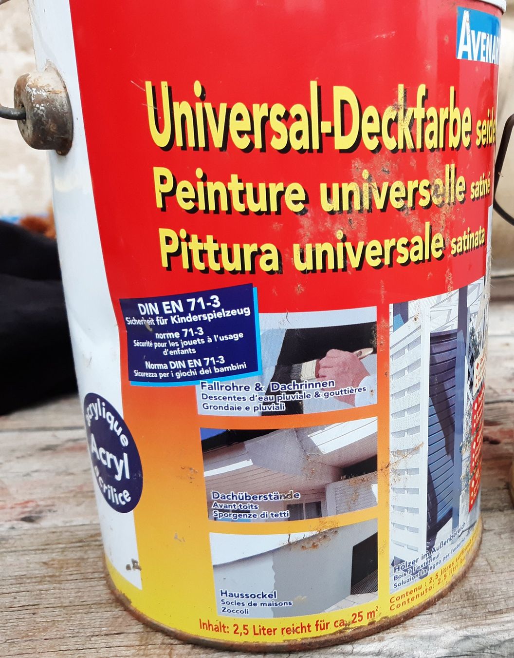 Peintures: Universal Deckfarbe grau – Neuf (Voir description) à Ramersberg par Subski300