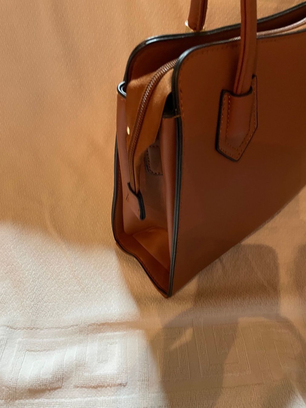 Taschen: Tasche shopper Handtasche Braun Trolly mit fächern – Neu und originalverpackt aus Buchs SG von Billikatze5 1