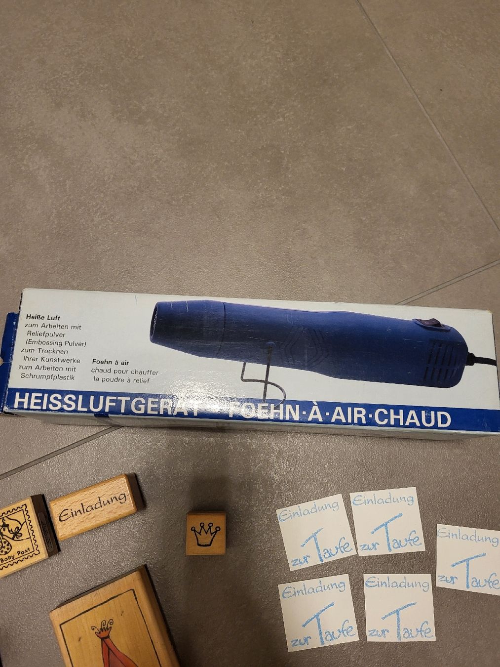 Bastelsets: ​✨ Profi-Embossing-Set für Geburtskarten & Taufen ✨ – Neu (gemäss Beschreibung) aus Biel/Bienne von Aare5 5