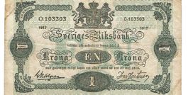 Schweden 1 Krona 1917 SS++ Serie O.103303
