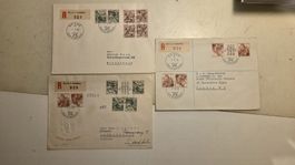 1948 3x FDC Kehdrucke Berne