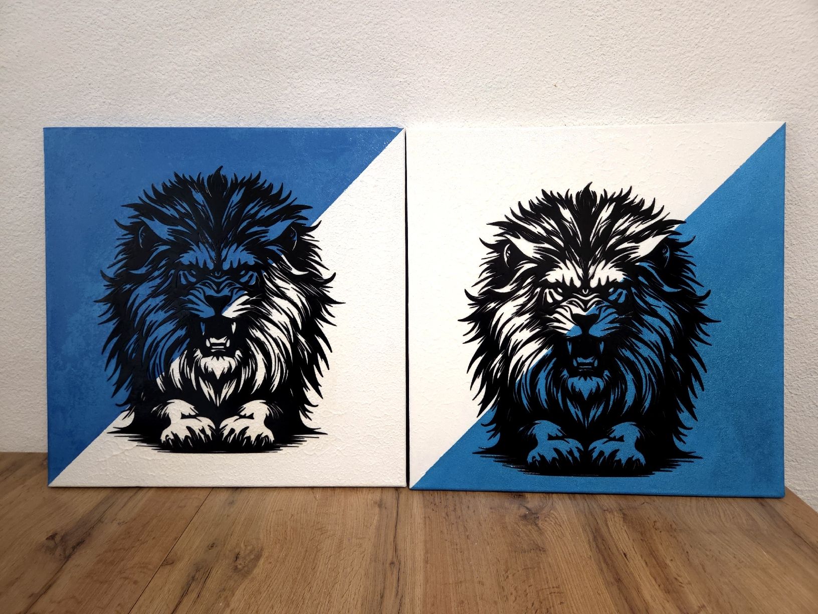 Gemälde: 2 x 50x50 Gemälde von mir gemalt – Neu und originalverpackt aus Zürich von Melossoap
