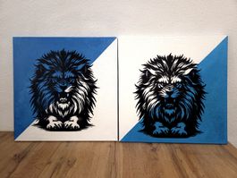 2 x 50x50 Gemälde von mir gemalt