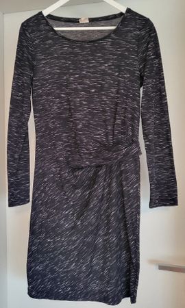 InWear Damenkleid Gr. S Langarm schwarz gemustert