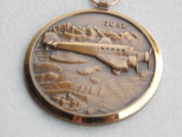 Medaille USA Flug  Flugzeug JU 52 in der Schweiz CH