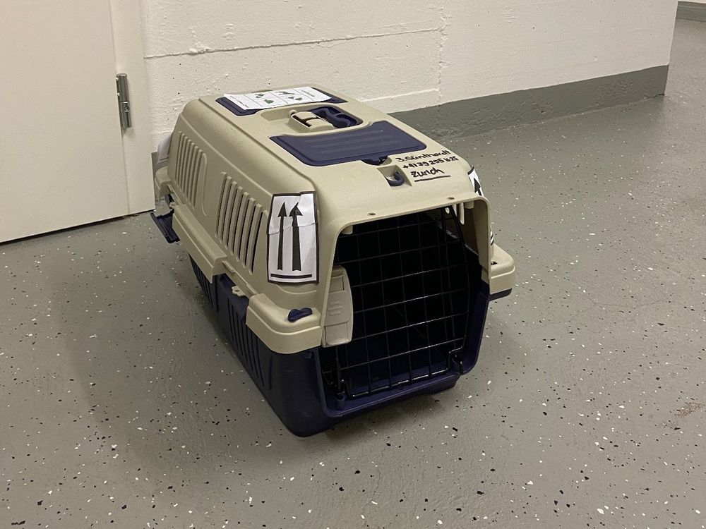 Snugsy Katzen Transportbox 50x33x32cm - Leichte Flugzeugbox Mit Metalltür In Gelb